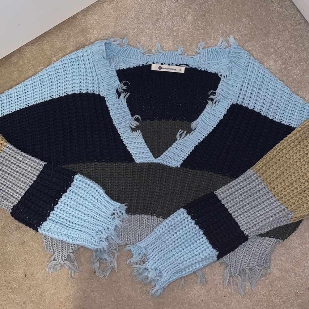 The Impeccable Pig distressed striped sweater